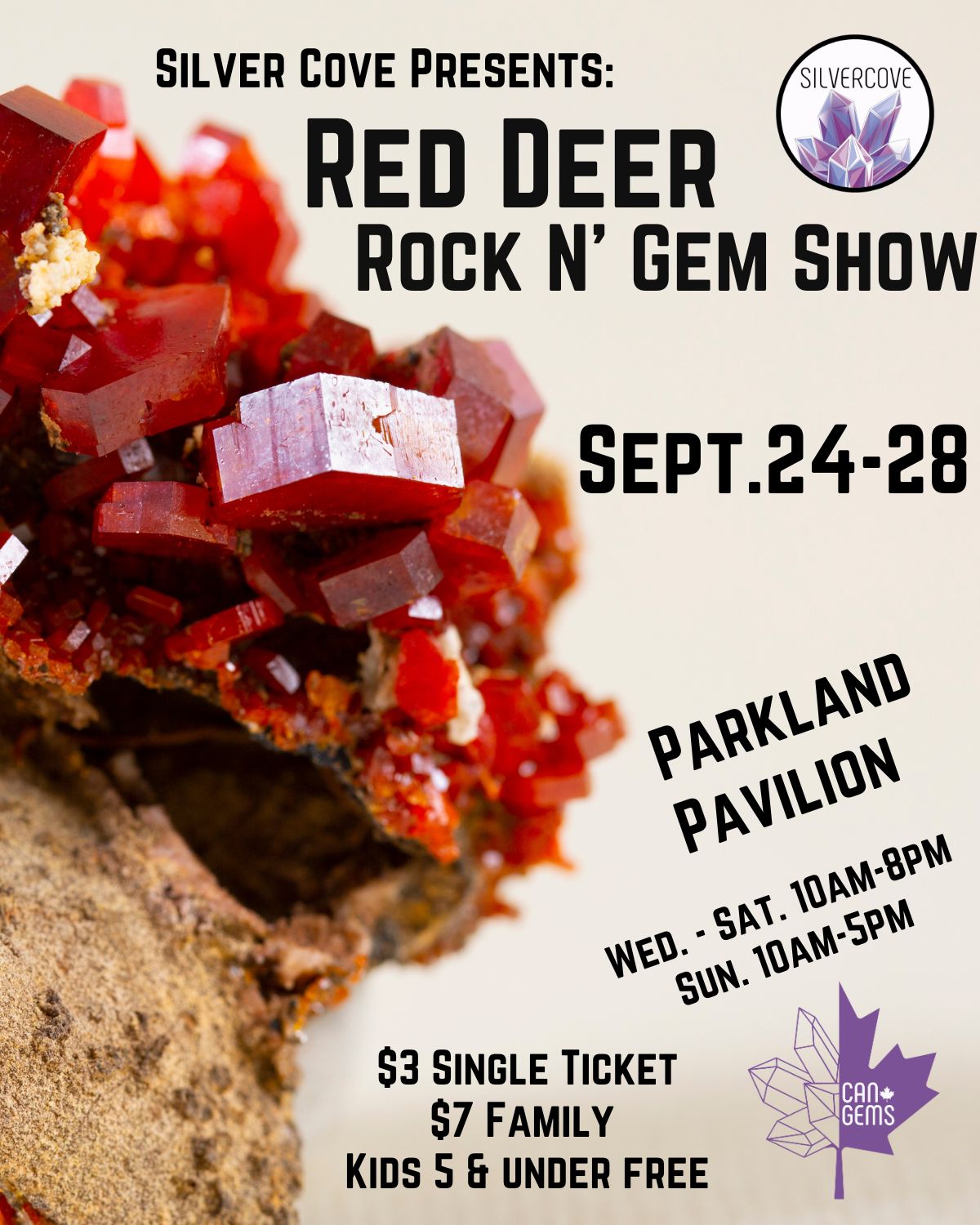 Red Deer Rock N' Gem Show Family Pass